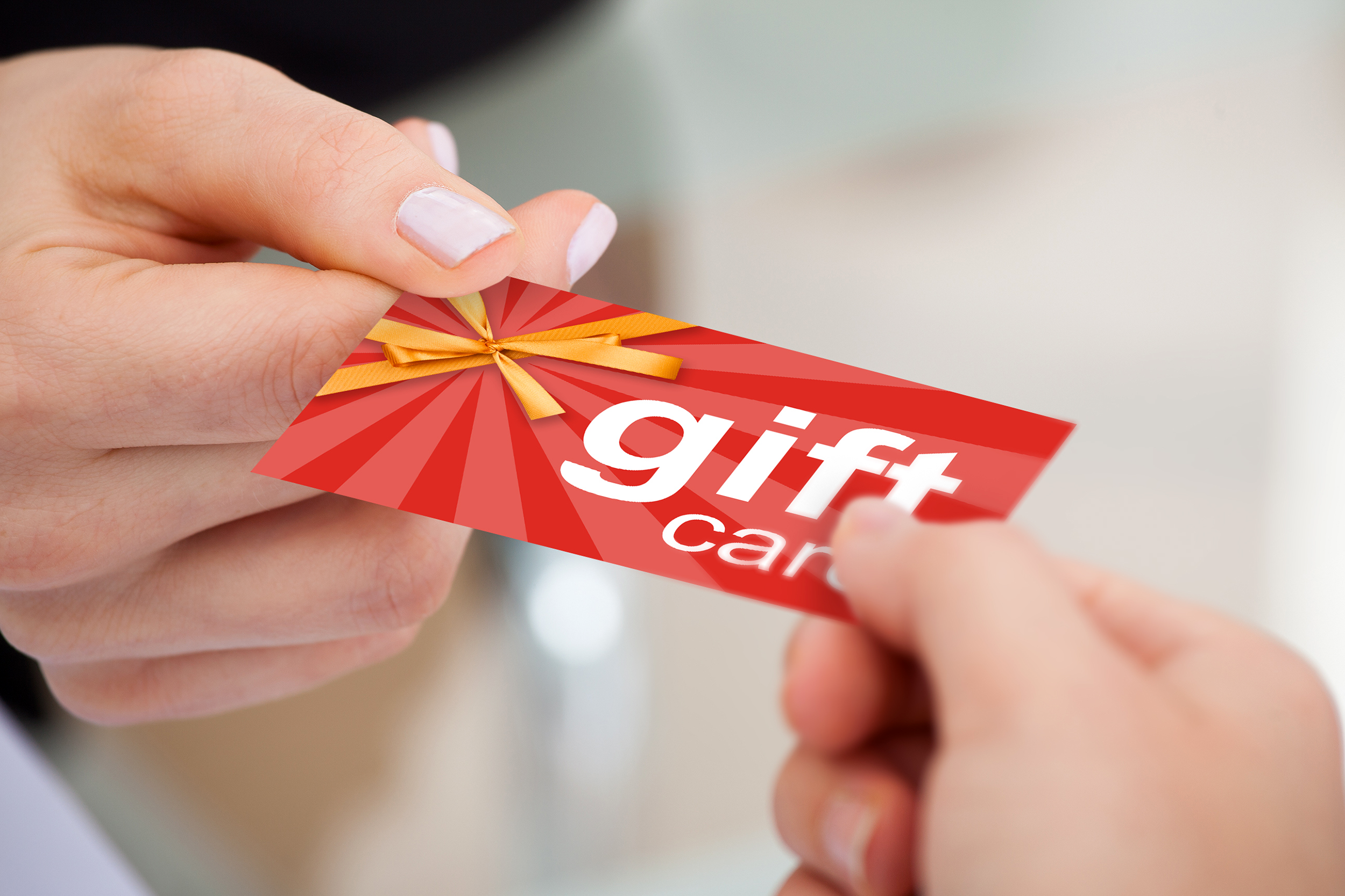 Using a gift card