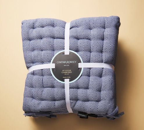 4-Pack Diamond Pattern Chair Pads