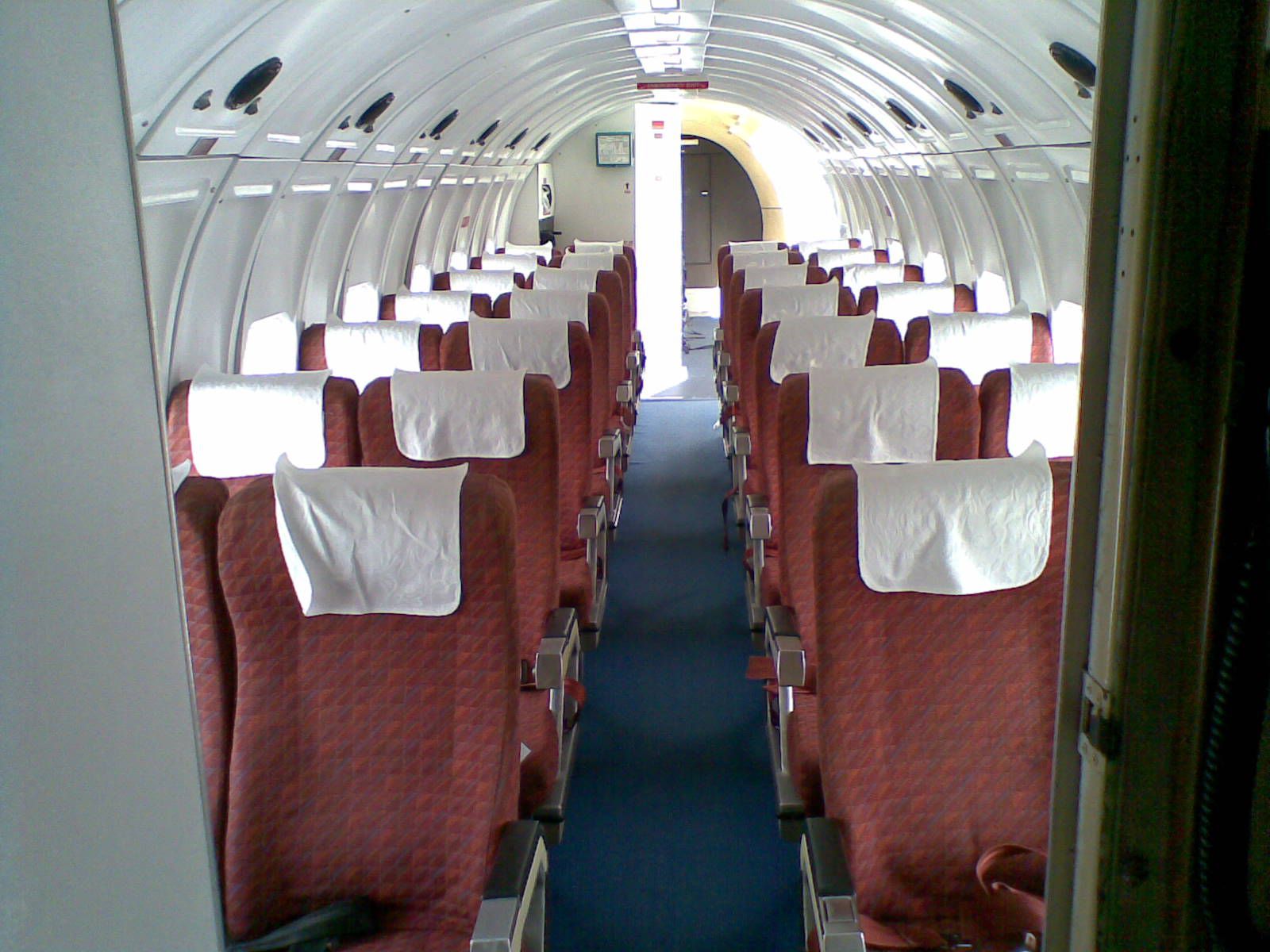 170318 Air Chathams Douglas DC3 ZK-AWP interior at Tauranga, NZ