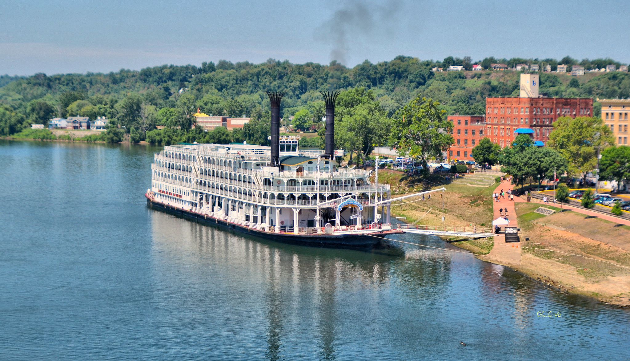 The American Queen back in Marietta