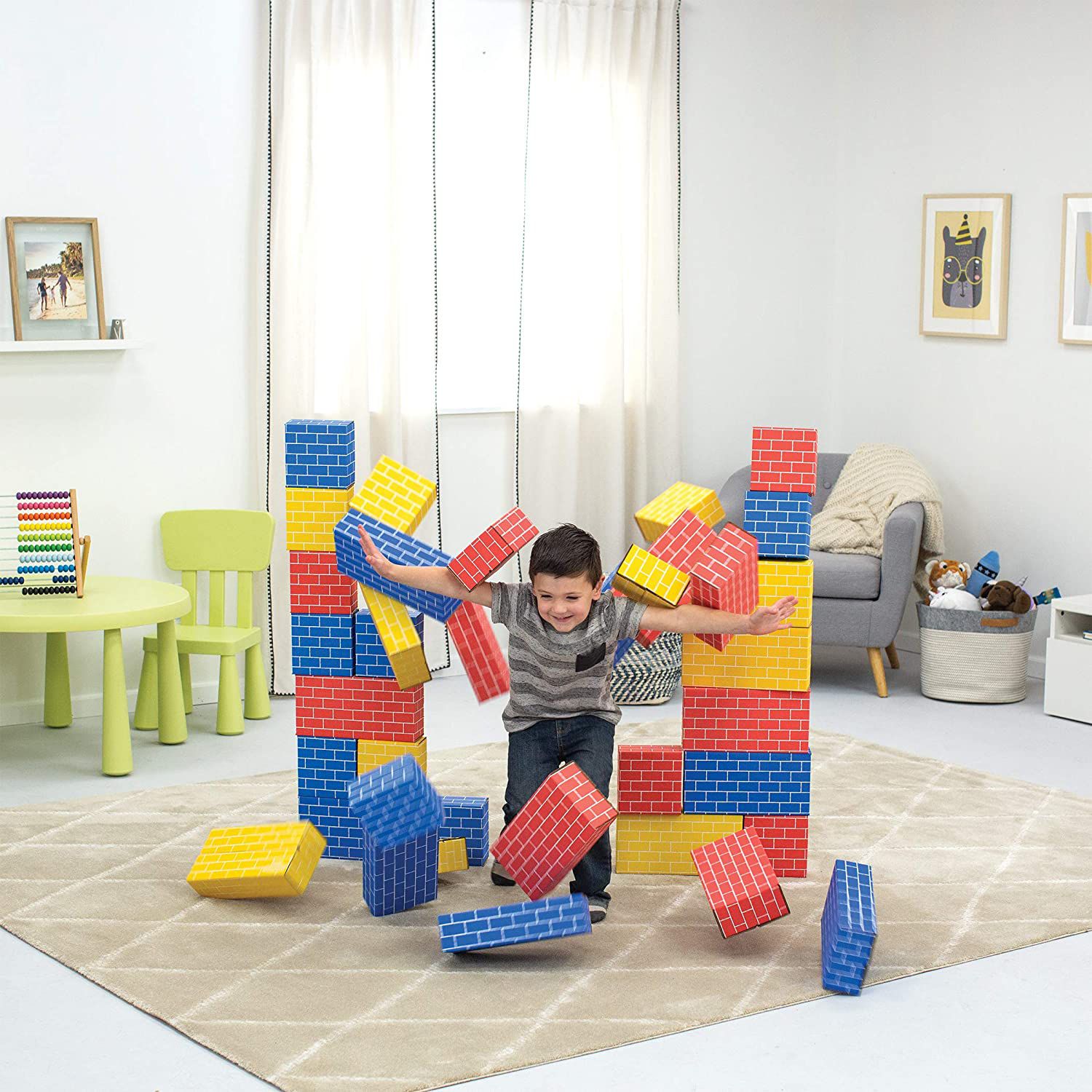 Bankers Box at Play Cardboard Building Blocks