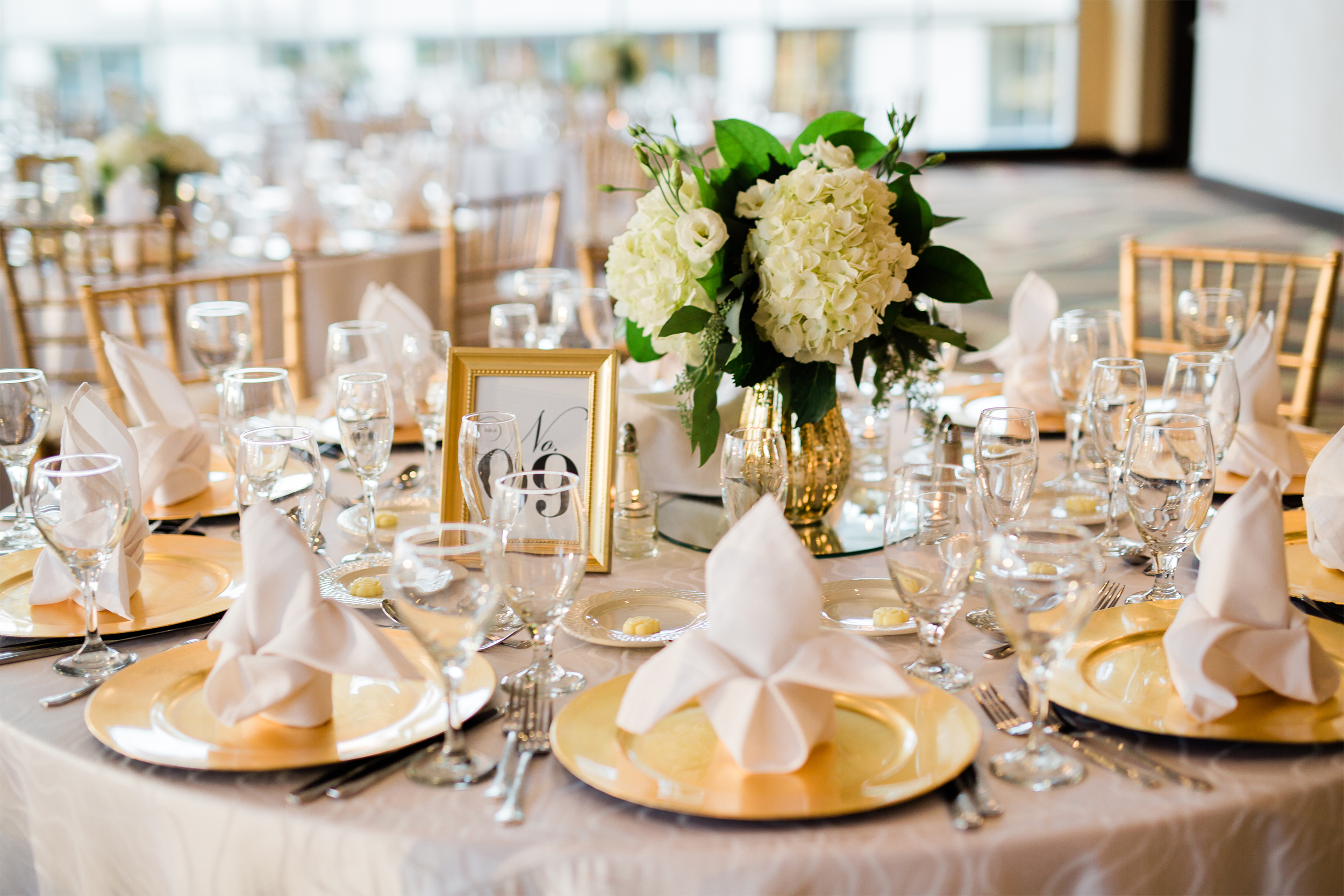 Wedding reception table