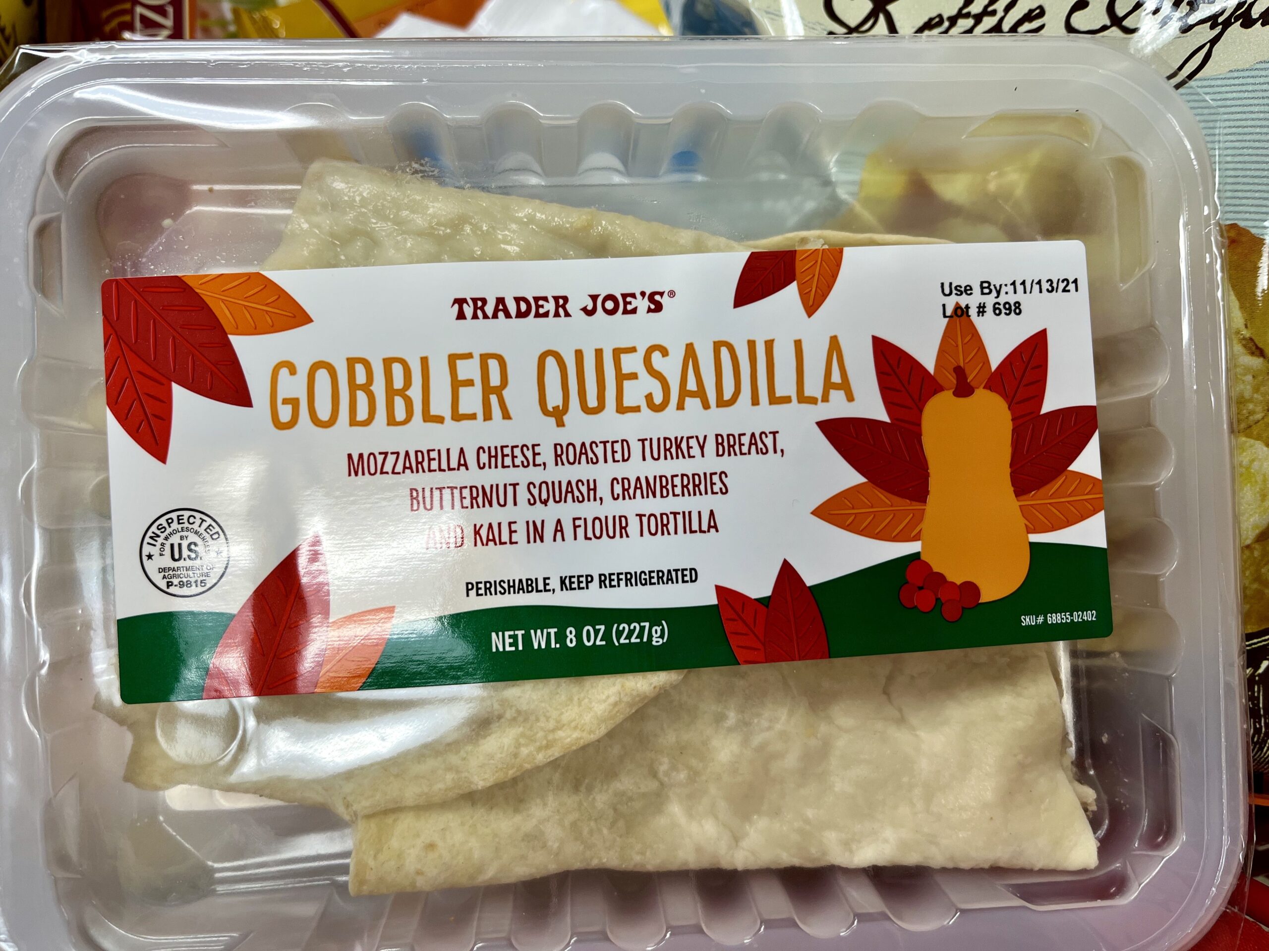 Trader Joe's Gobbler Quesadilla