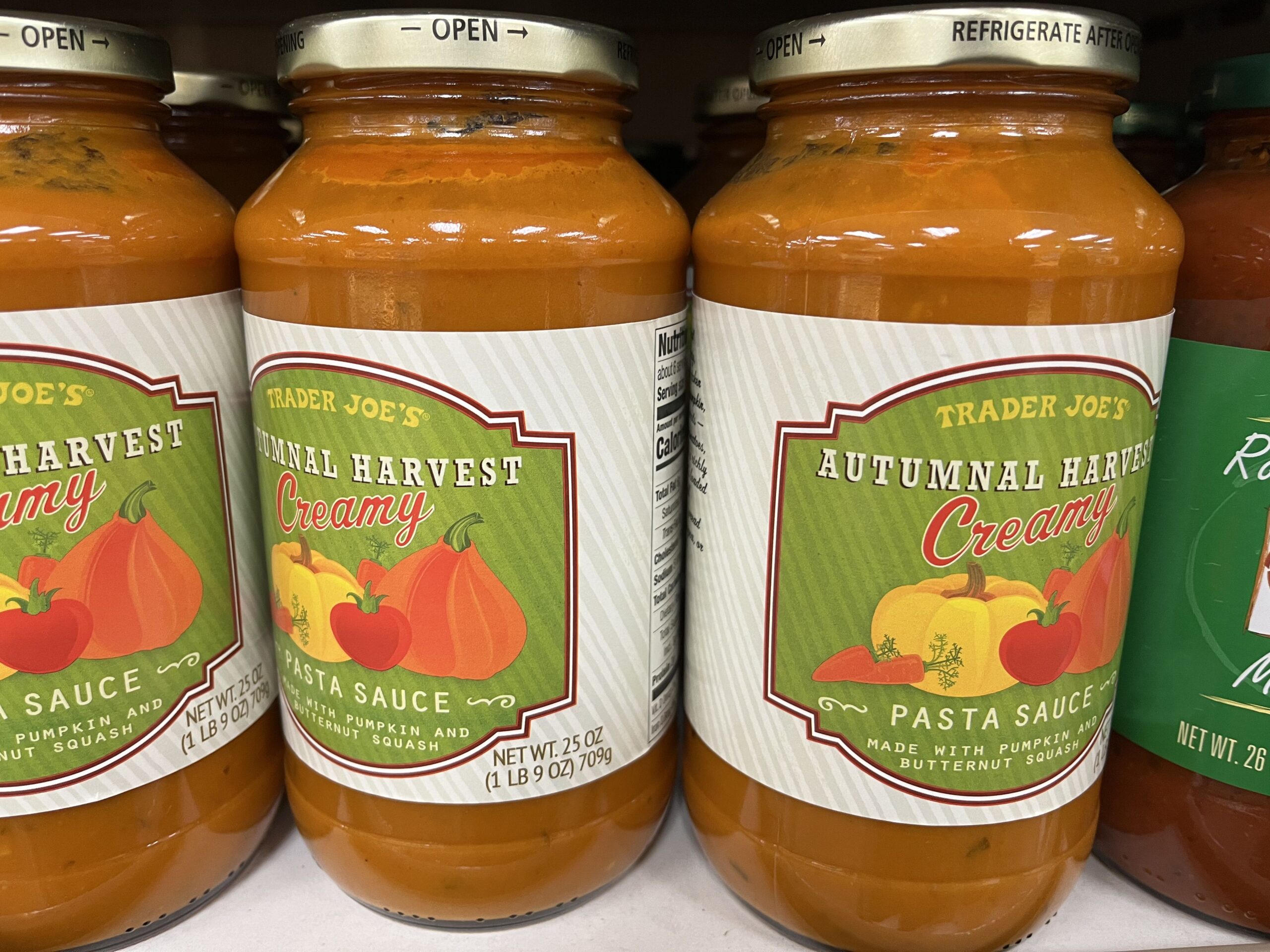 Trader Joe's Autumnal Harvest Creamy Pasta Sauce