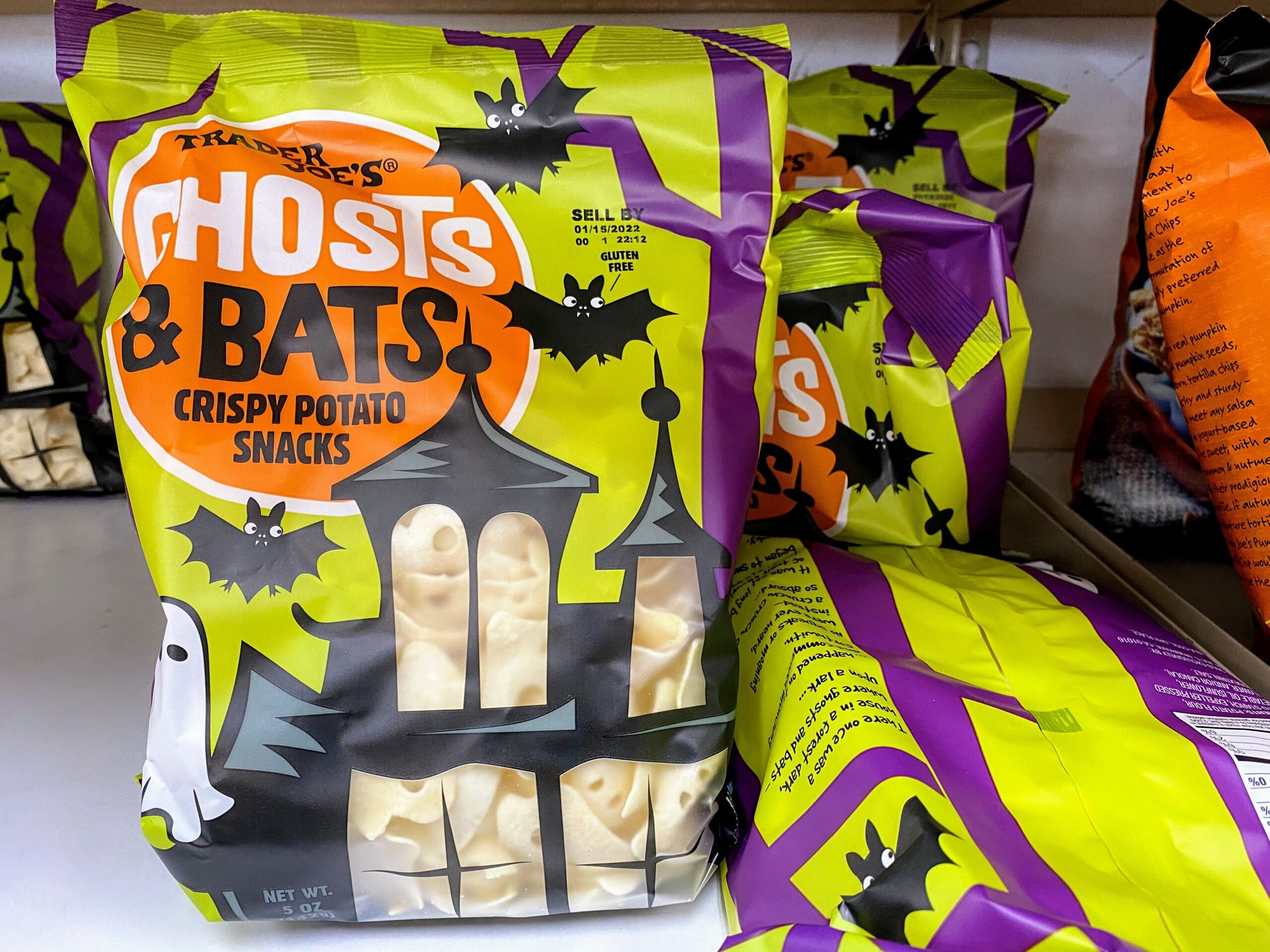 Ghosts and Bats Crispy Potato Snacks