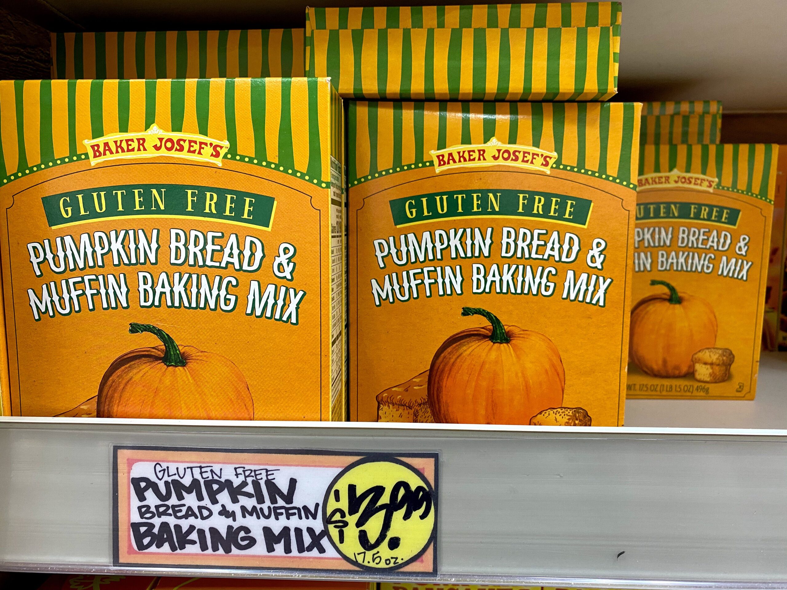 Gluten Free Pumpkin Bread and Muffin Baking Mix