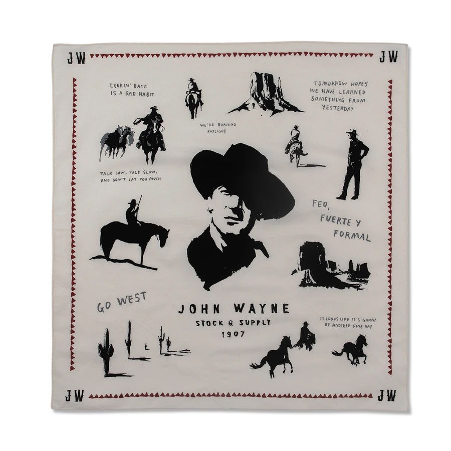 John Wayne Famous Quotes Bandana