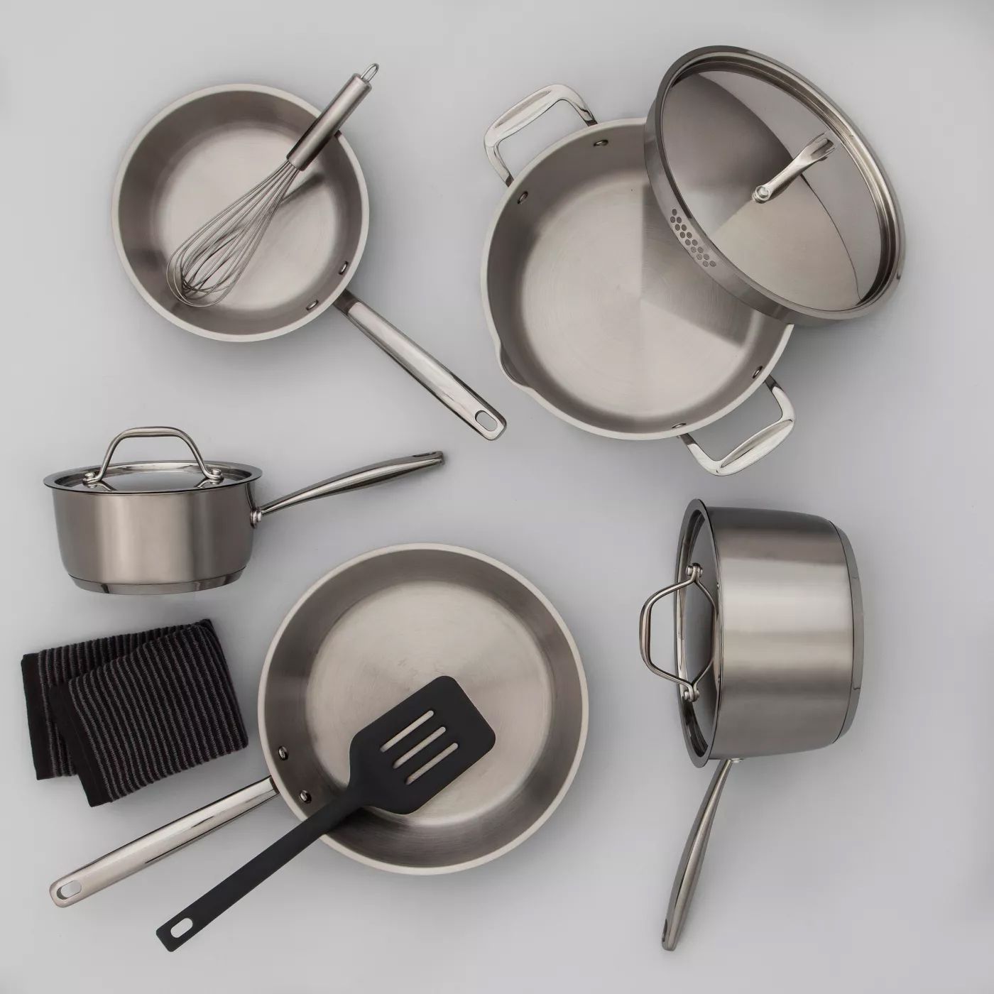 Made by Design Stainless Steel Cookware, 8-Piece Set