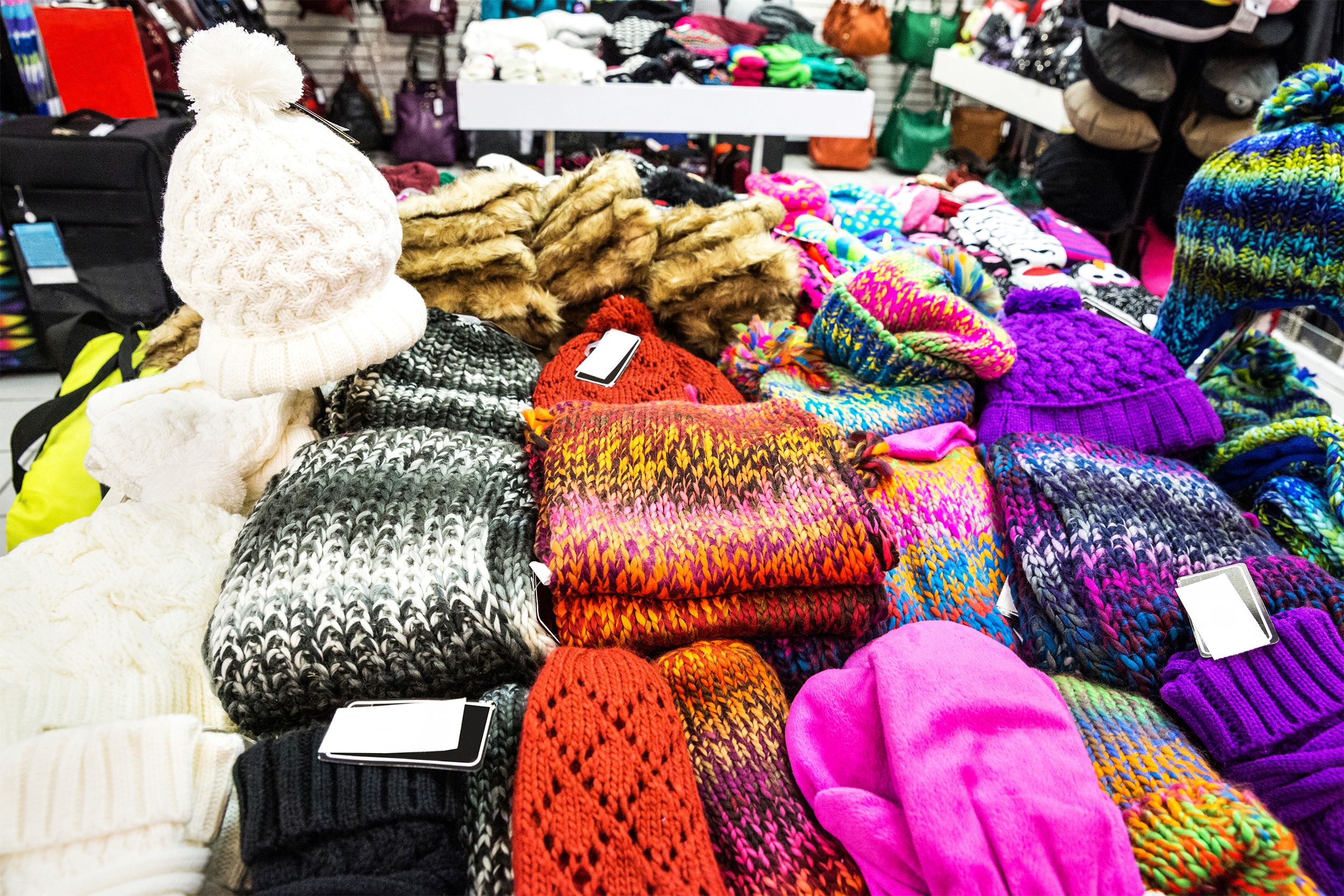 Winter hats and scarves