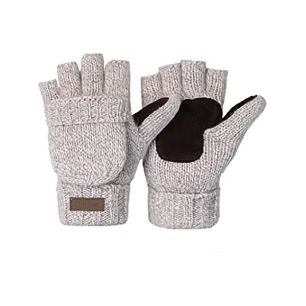 Knitted Convertible Fingerless Gloves