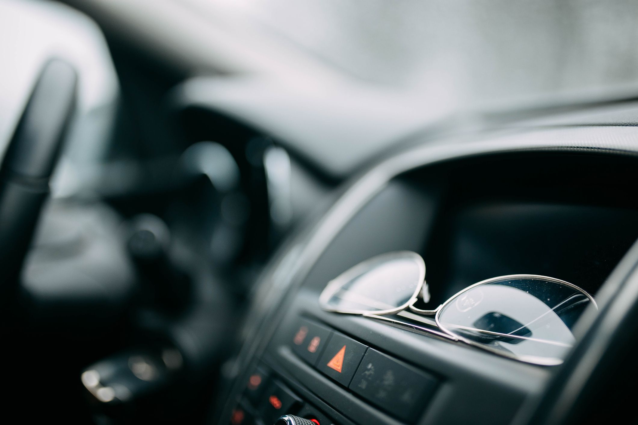 glasses for the driver in the car.