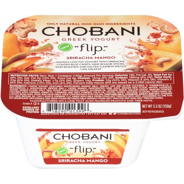 Sriracha Mango Chobani Yogurt