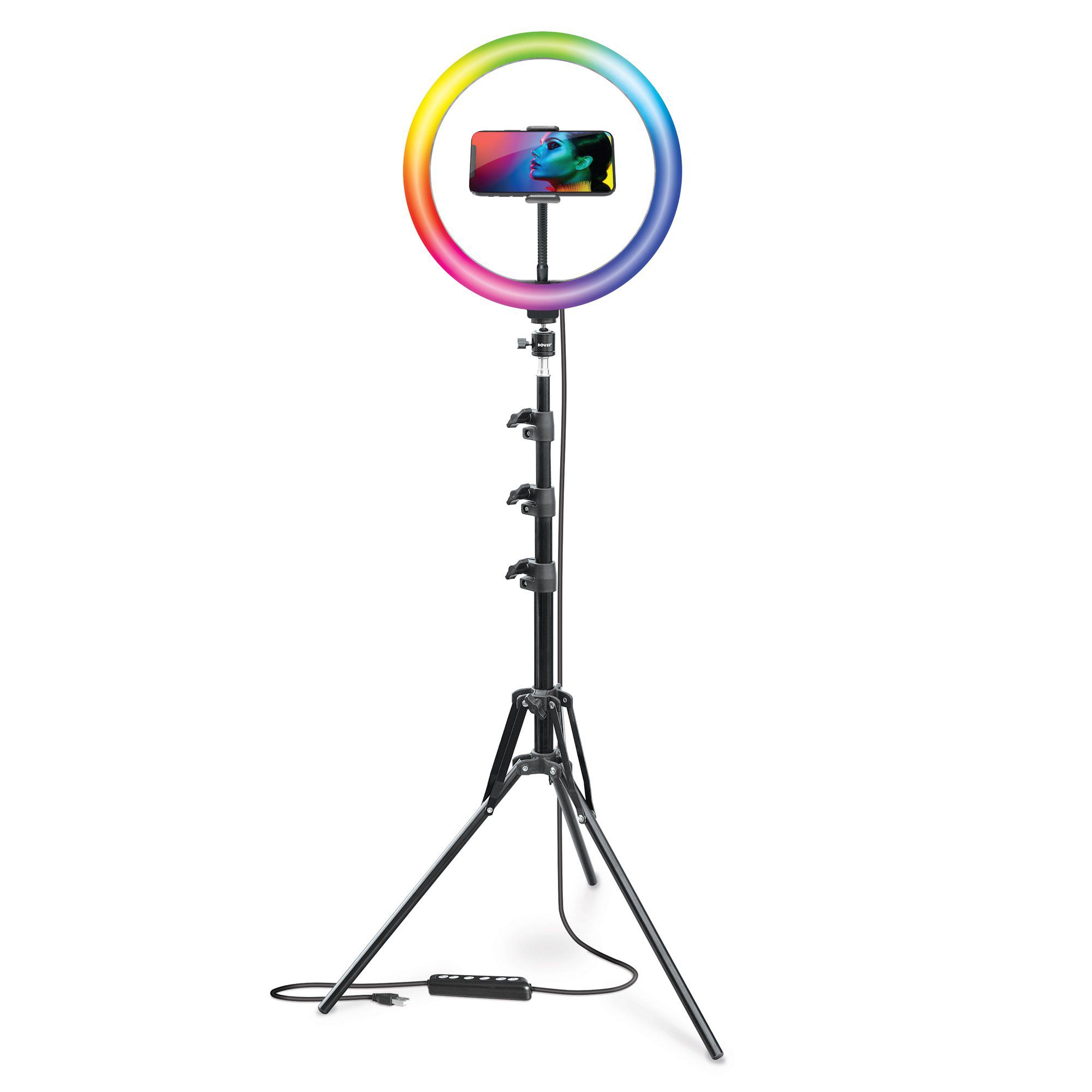Bower 12” RGB Ring Light Studio Kit