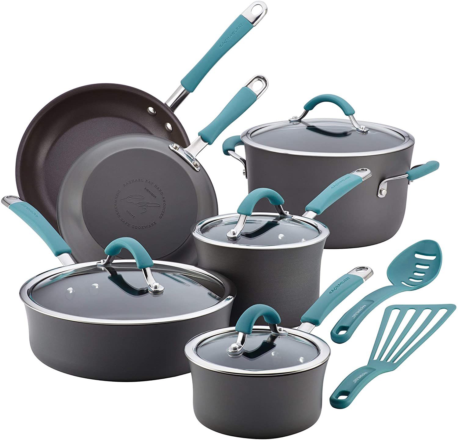 Rachael Ray Cucina Hard Anodized Aluminum Nonstick 12-Piece Set
