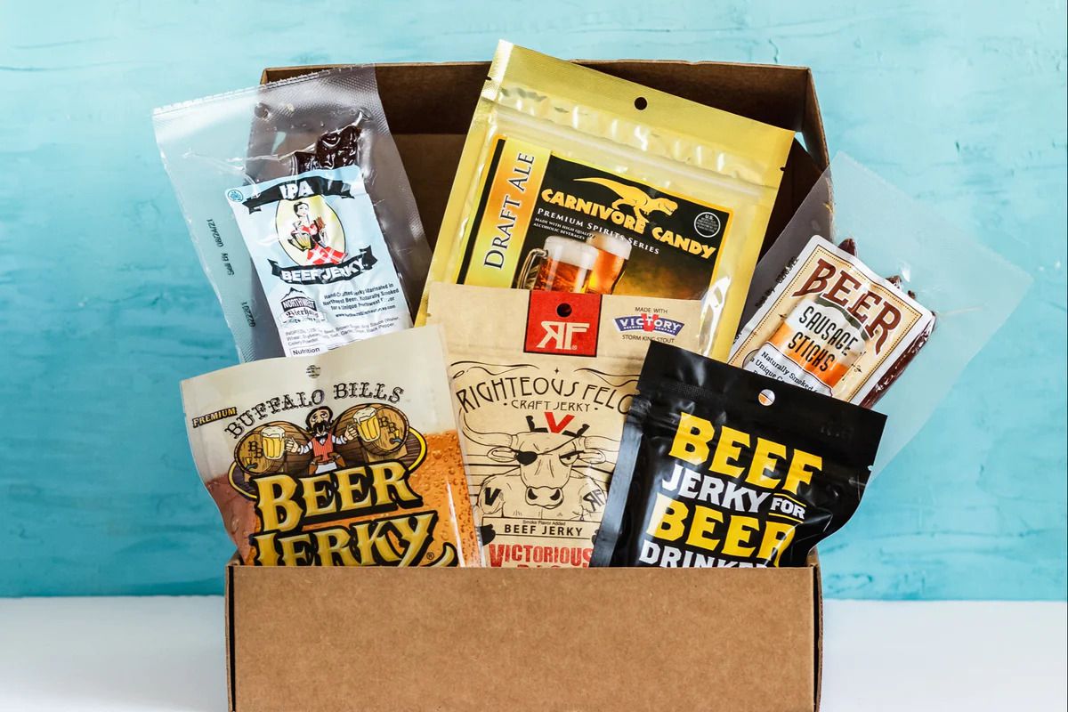 Booze Infused Jerky Box By Jerky of The Month Club
