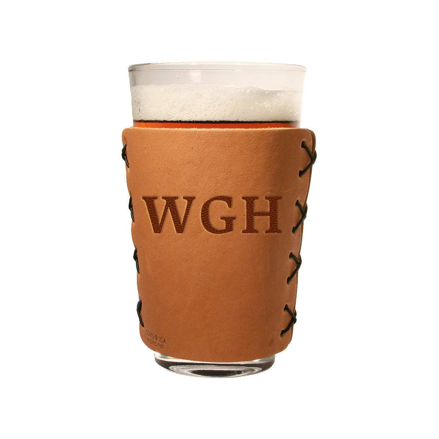 Personalized Leather Drink Sleeves