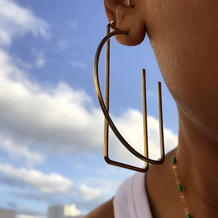 JLani Jewels Geometric Hoop Earrings