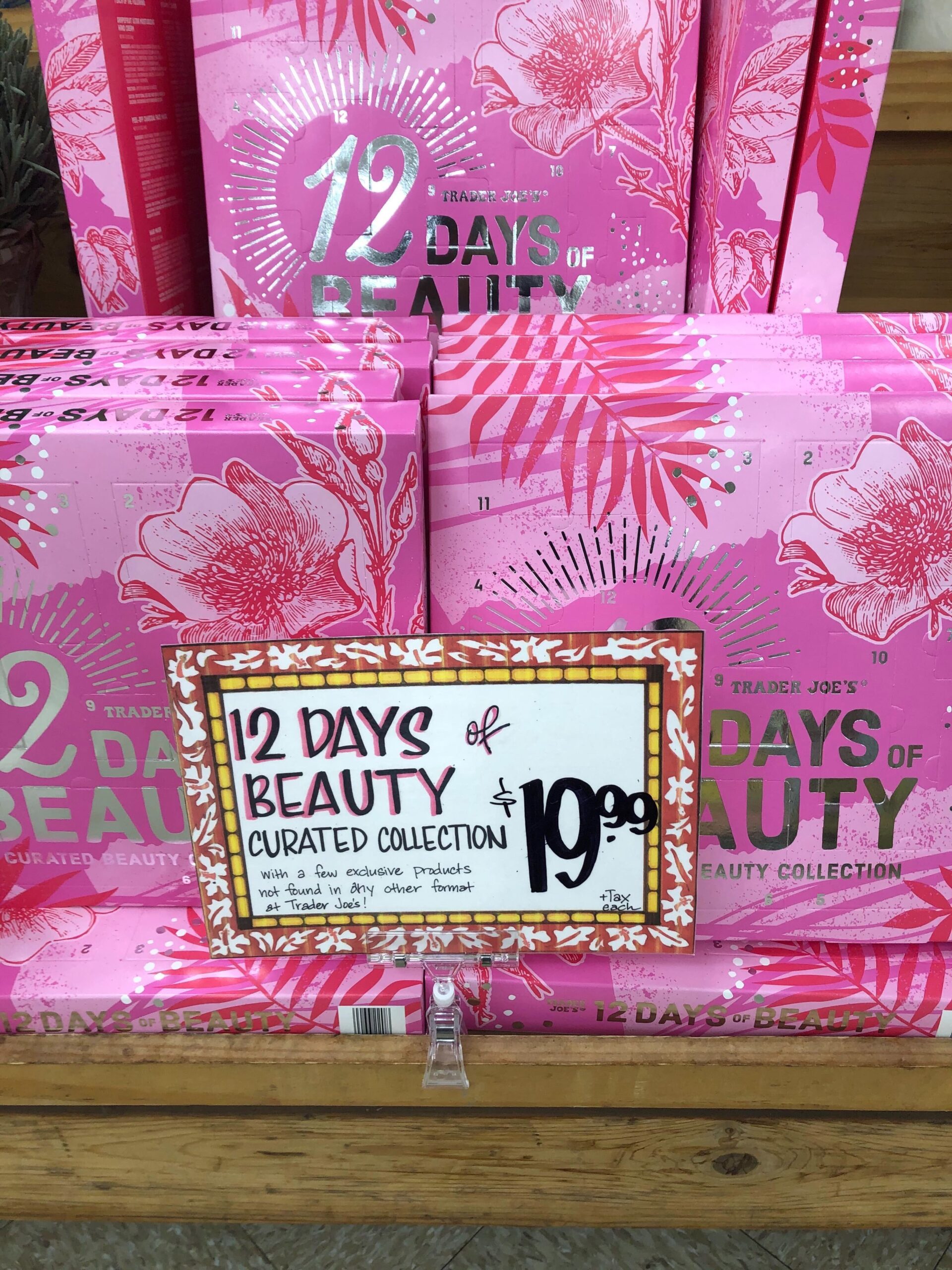 Trader Joe's 12 Days of Beauty Advent Calendar