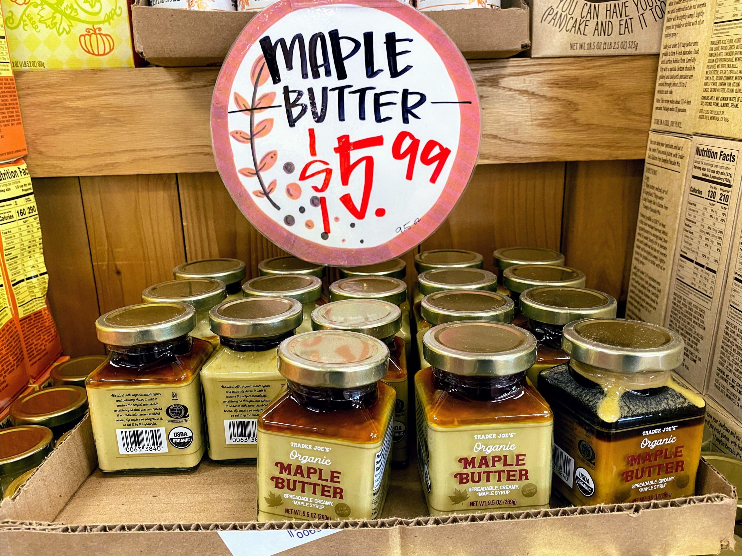 Trader Joe's Organic Maple Butter
