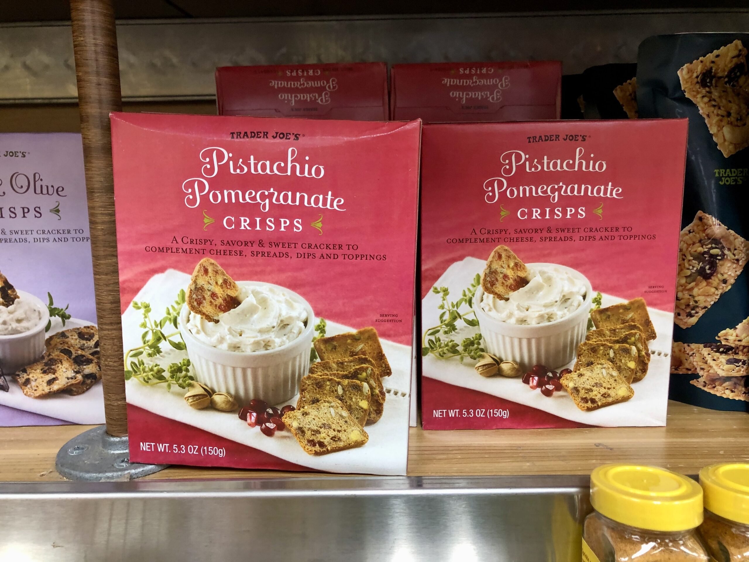 Trader Joe's Pistachio Pomegranate Crisps