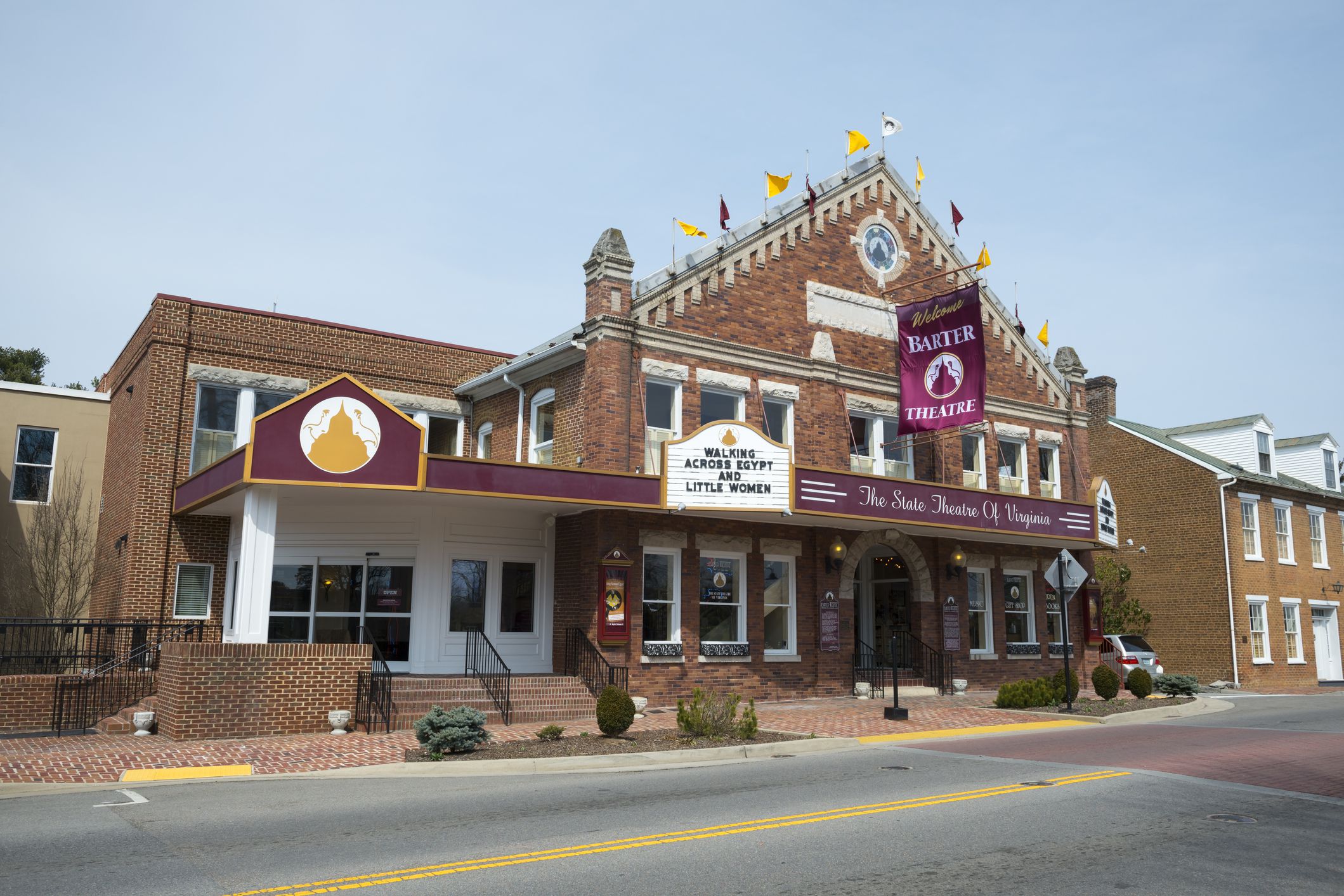 Abingdon, Virginia, USA - March 16, 2013: Barter Theatre, which opened in 1933, is one of the longest running professional theaters in the United States. On this particular day it was performing