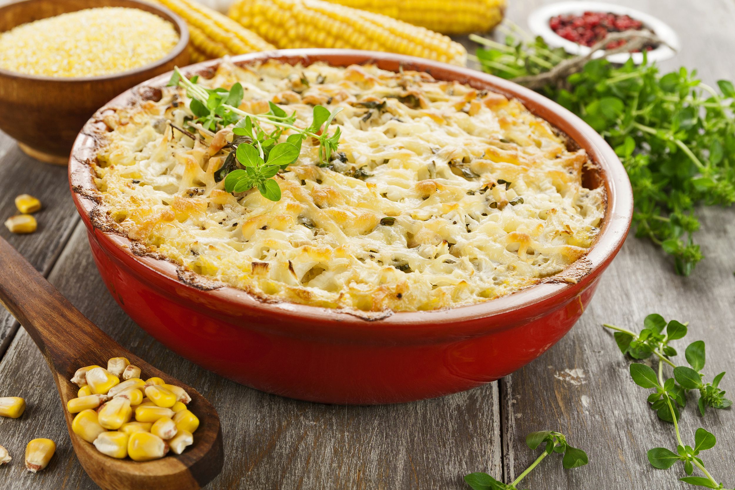 Cheddar Corn Casserole