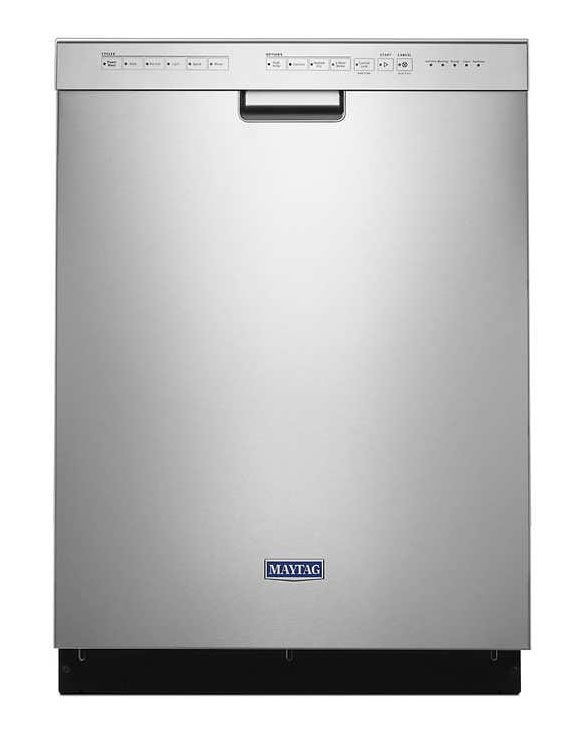Maytag Dishwasher with 4-Blade Stainless Steel Chopper and Powerblast Cycle in Fingerprint Resistant Stainless Steel