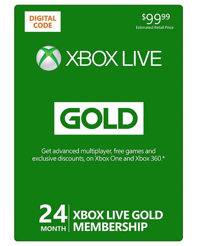 xbox live 24-month gold membership digital download