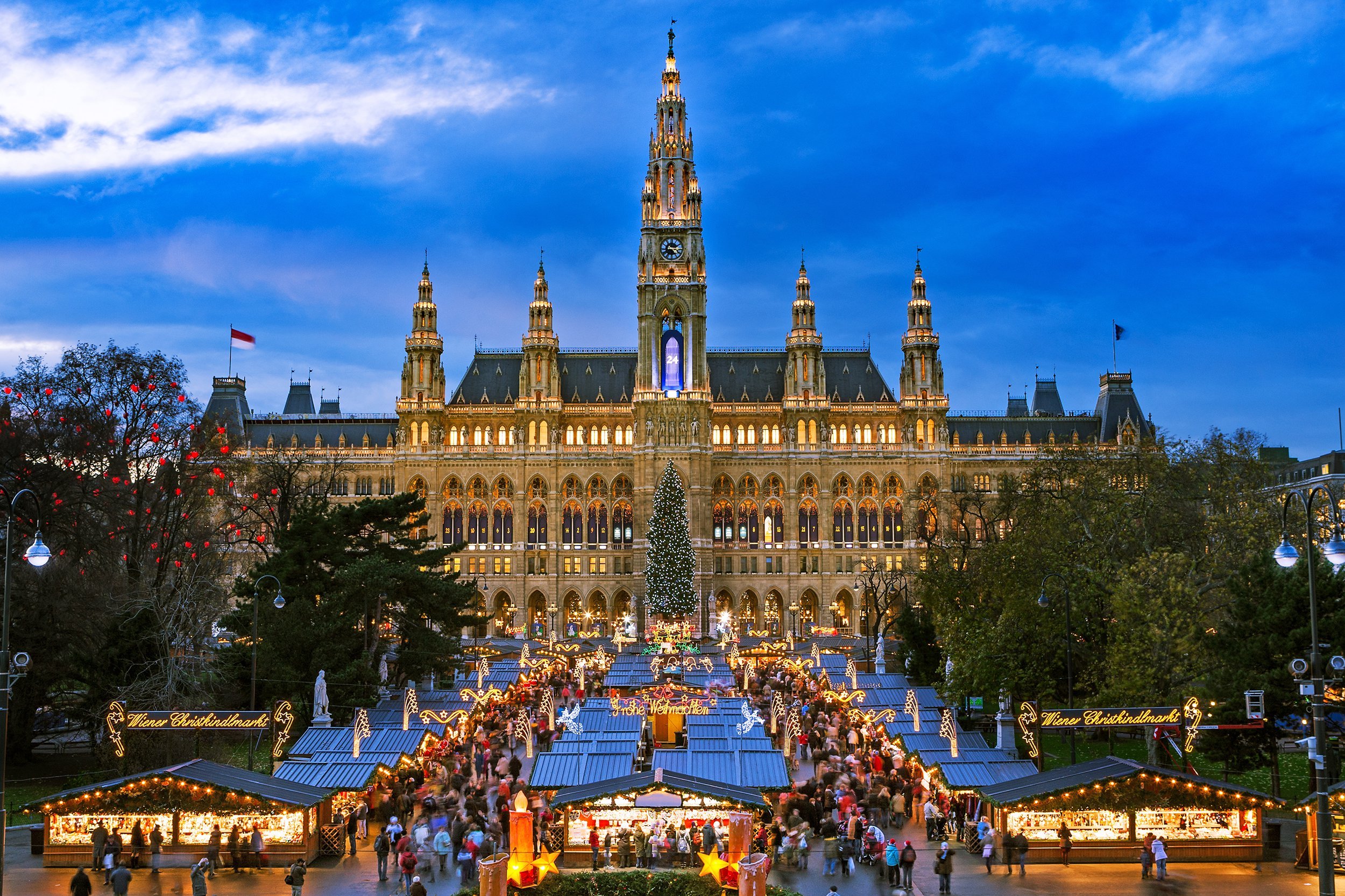 Christkindlmarkt in Vienna, Austria