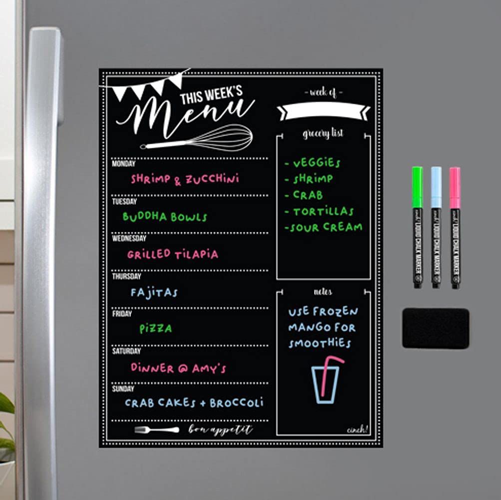 Cinch! Magic Erase Menu Board