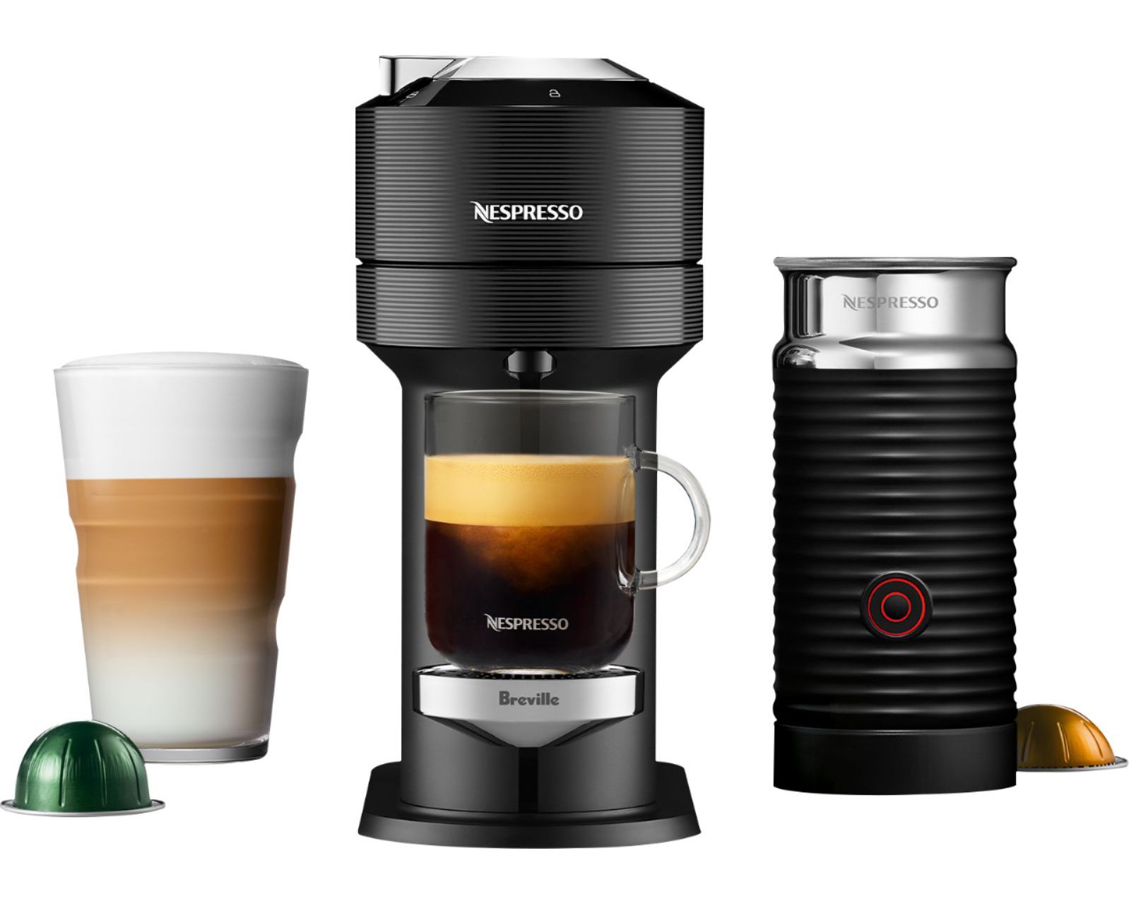 Nespresso Vertuo Next Coffee and Espresso Machine with Aeroccino by Breville