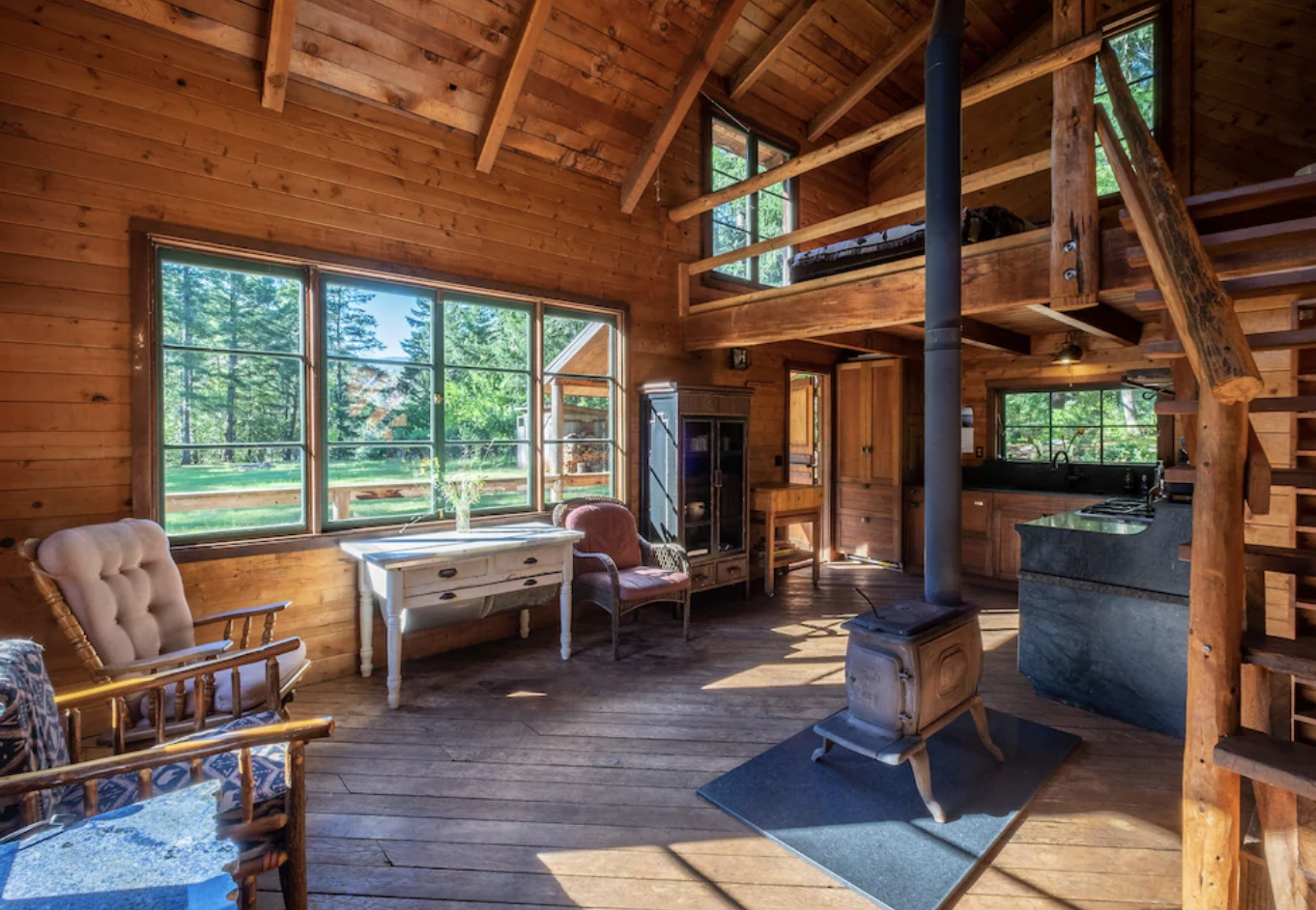 Private Off-Grid Cabin: More