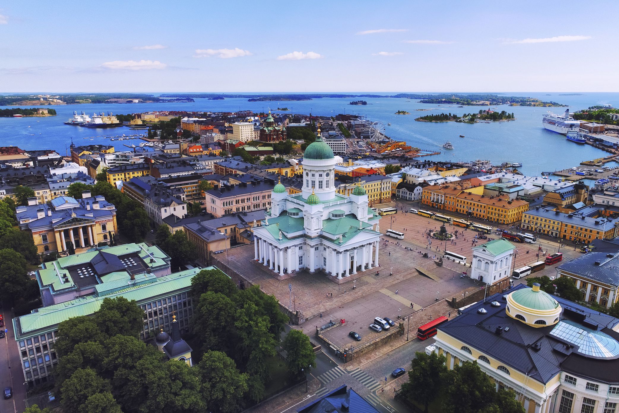 helsinki, aerial view