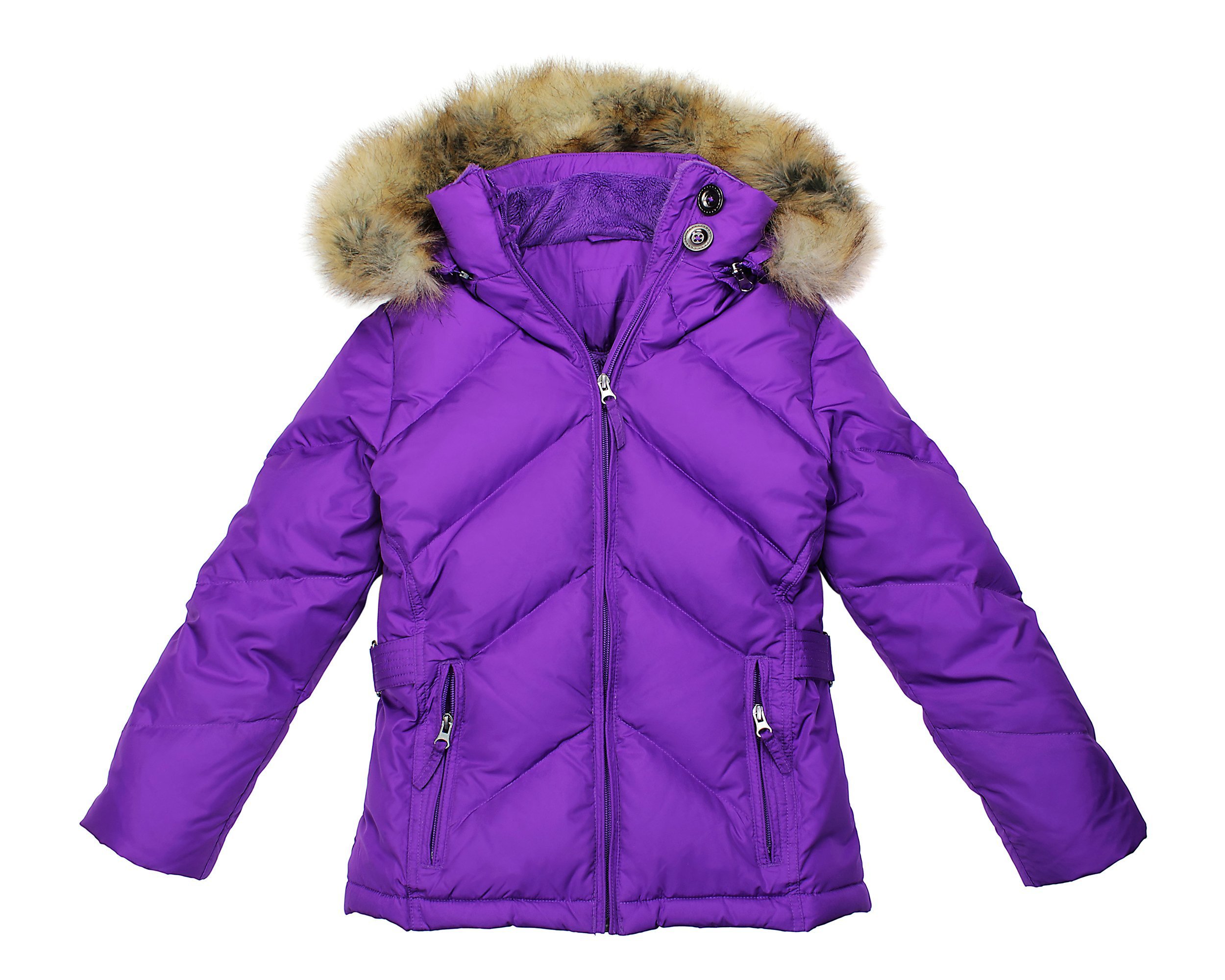 purple winter jacket