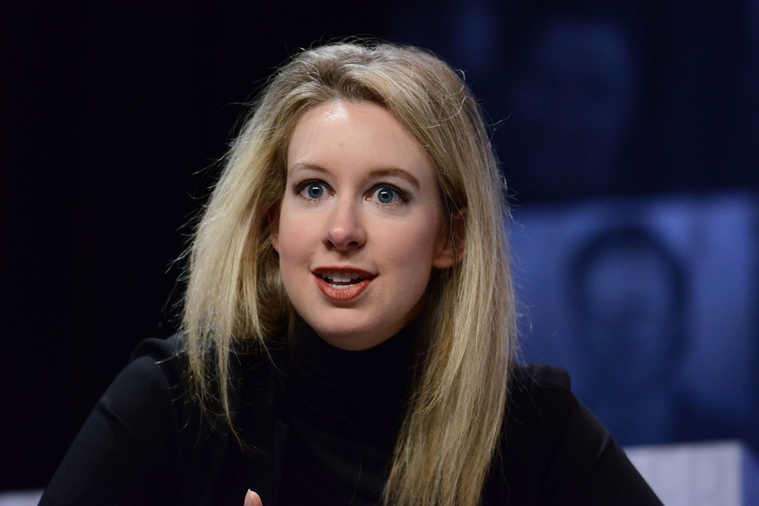 Elizabeth Holmes, Founder & CEO of Theranos speaks at Forbes Under 30 Summit at Pennsylvania Convention Center on October 5, 2015 in Philadelphia, Pennsylvania.