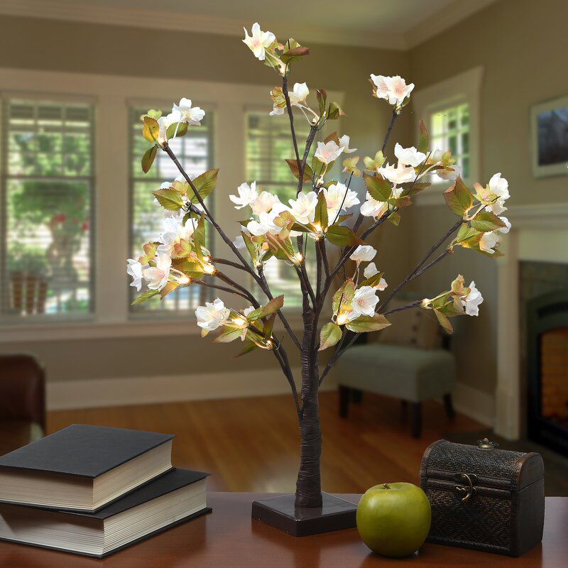 Red Barrel Studio Artificial Pear Blossom Tree
