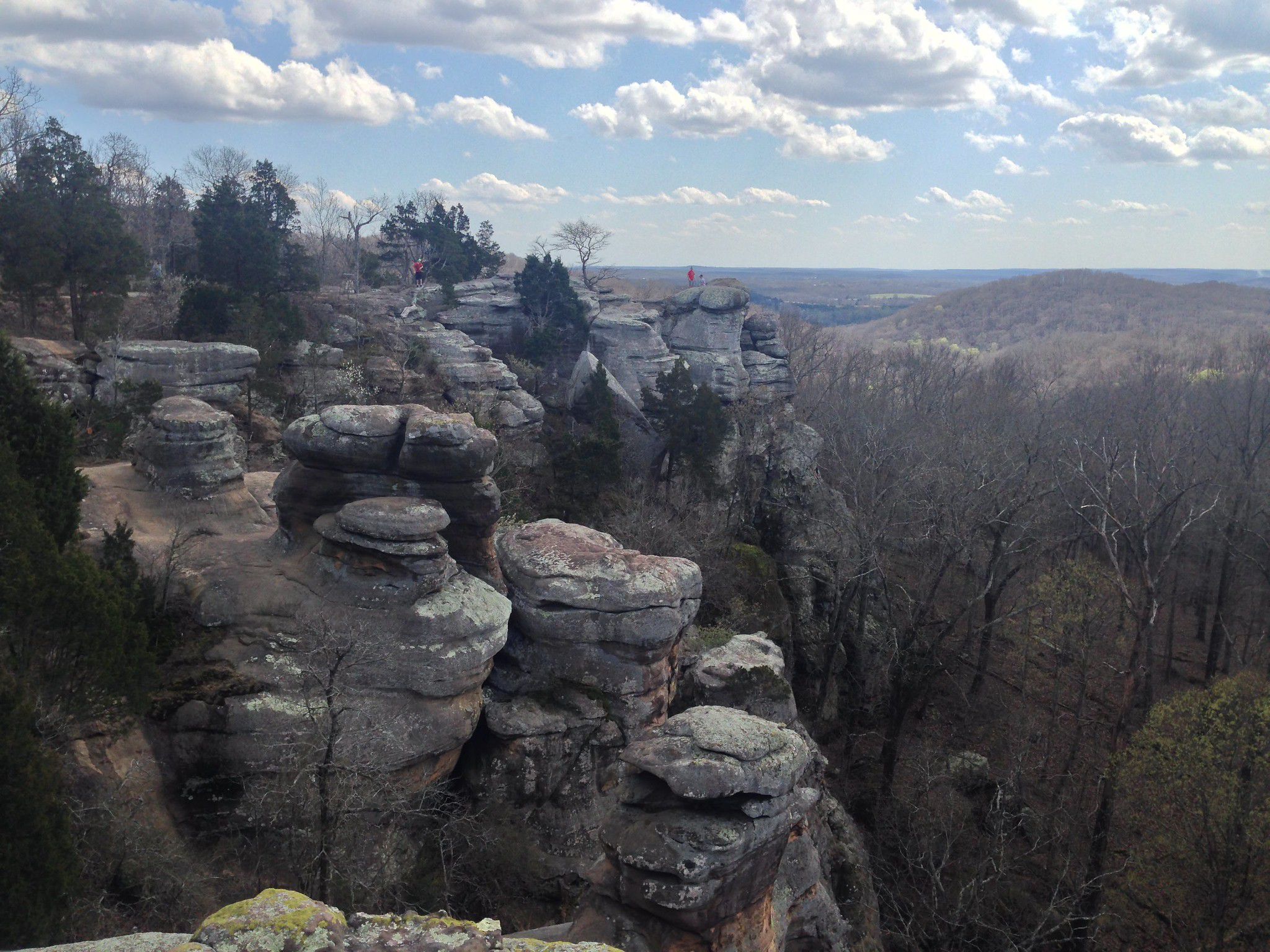 A view of the unique rock formations.