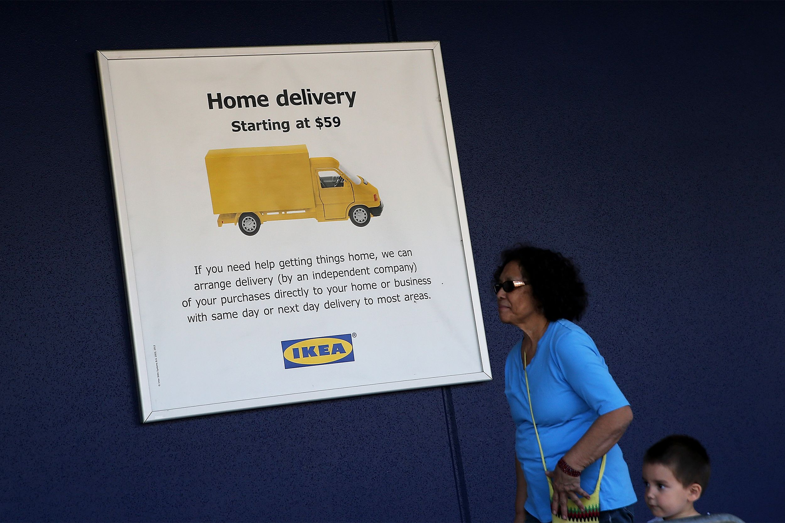 Ikea home delivery sign