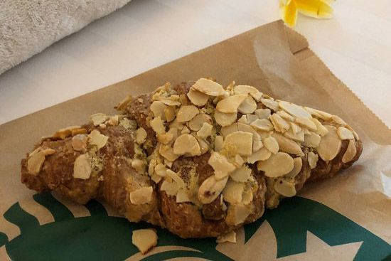 Starbucks Almond Croissant