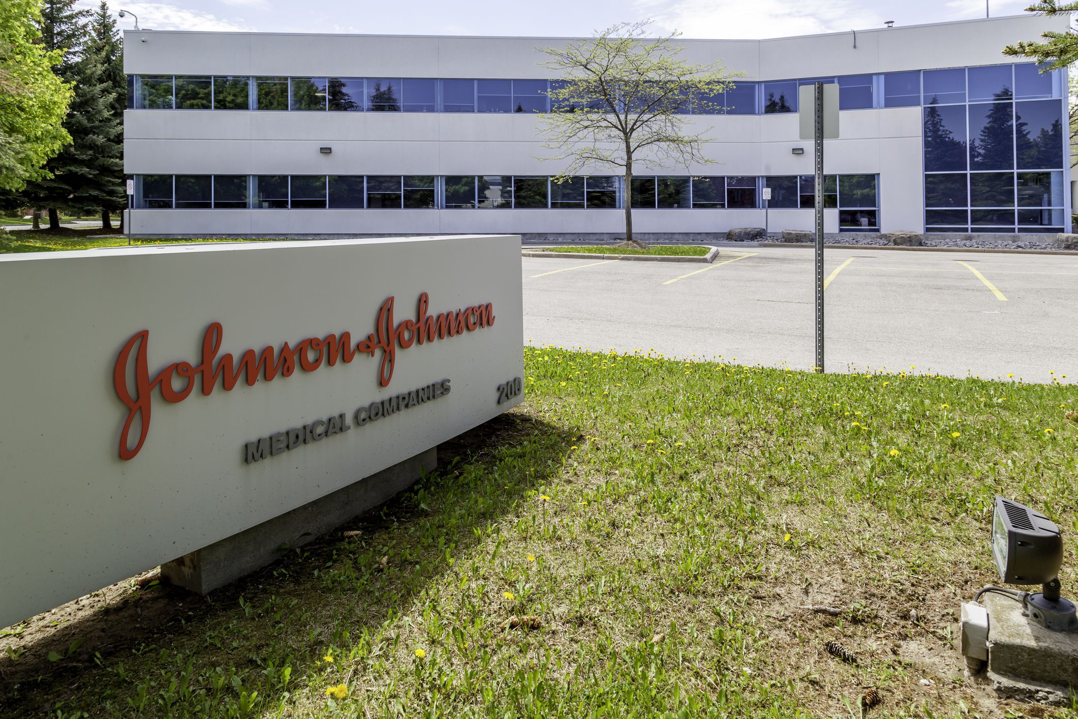 Markham, Ontario, Canada - May 21, 2018: Johnson & Johnson Medical Products company in Markham, Ontario, a division of Johnson & Johnson Inc.