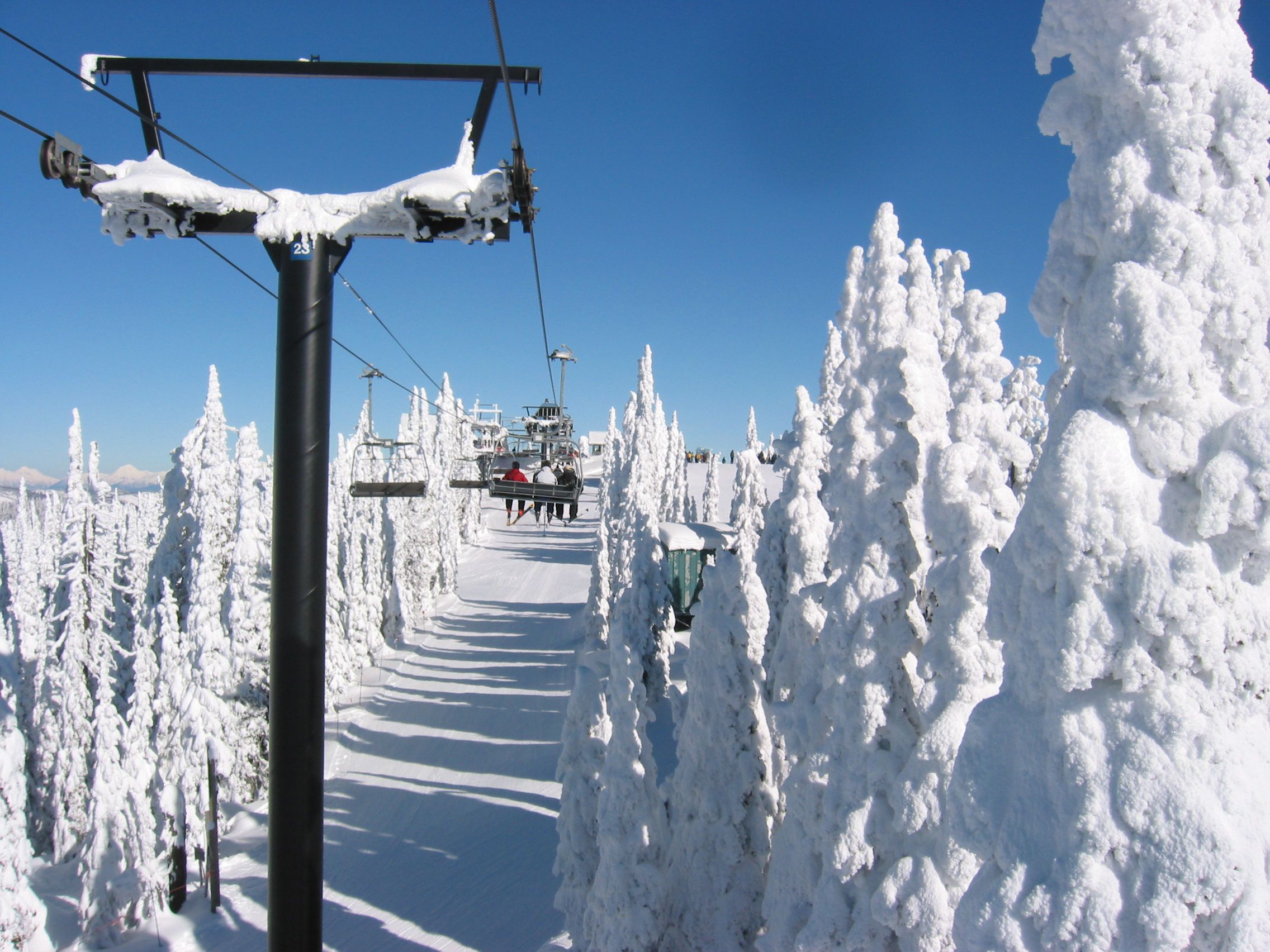Wonderful day of skiing after a huge snow storm