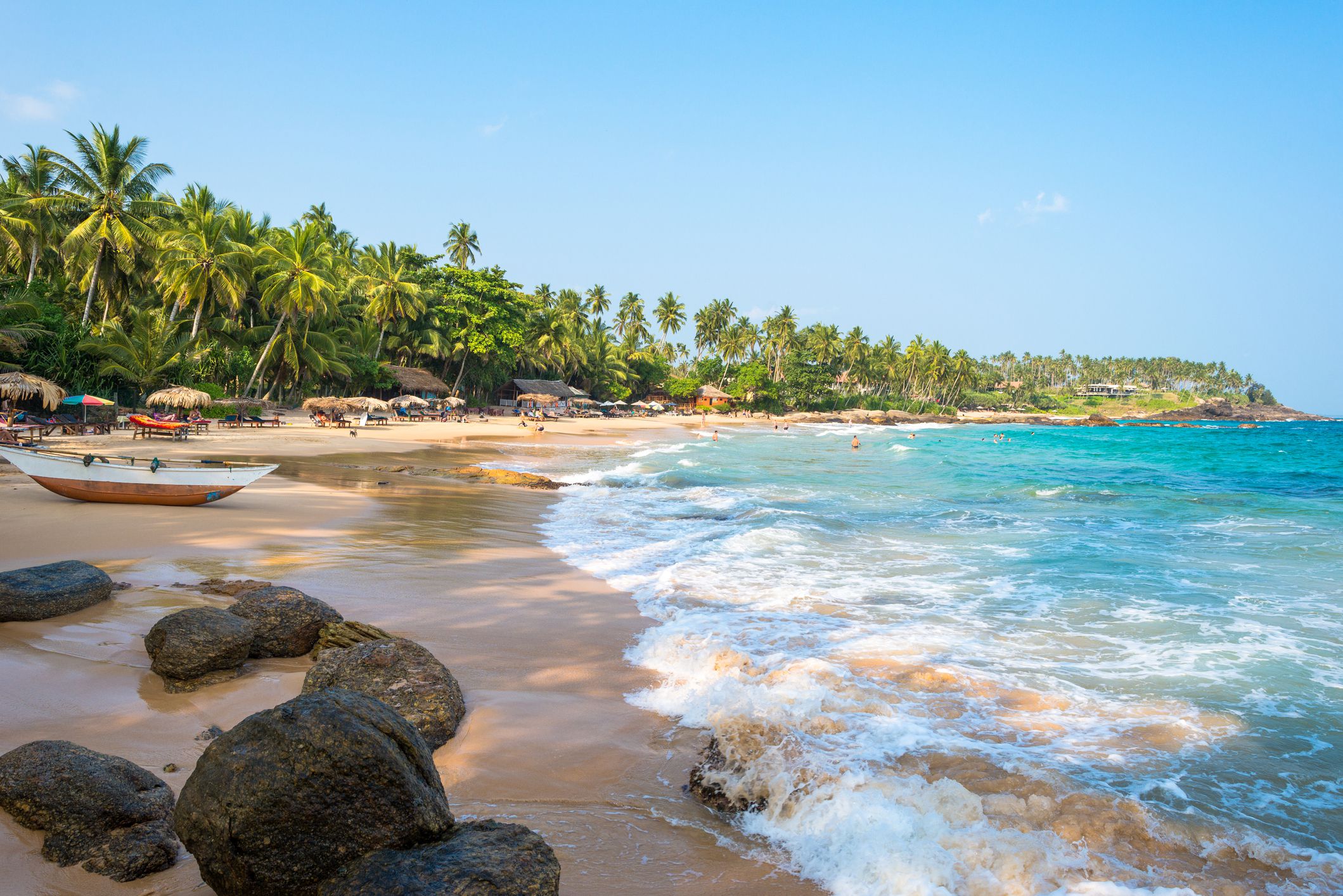 beach in west of tangalle, sri lanka