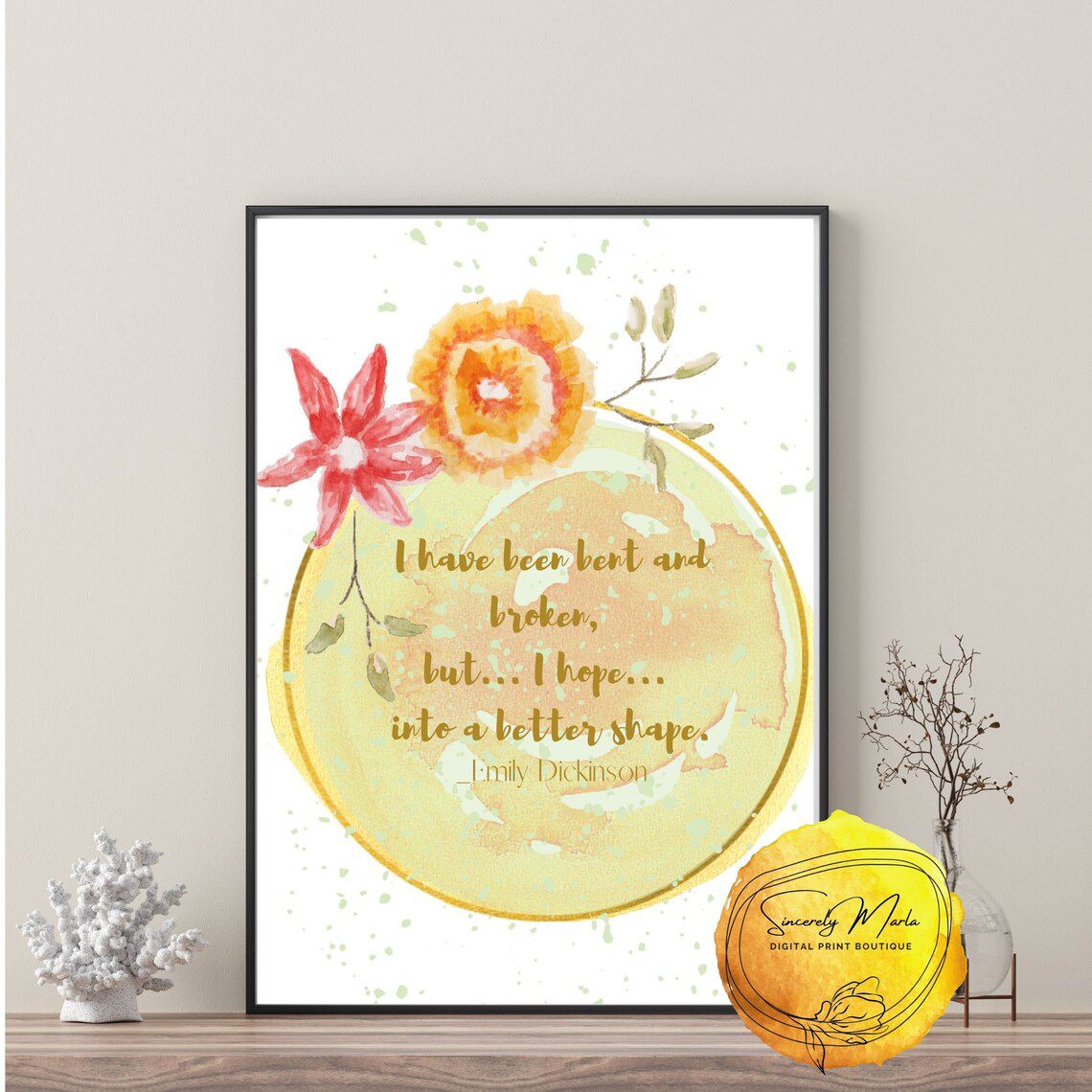 Emily Dickinson Quote Print