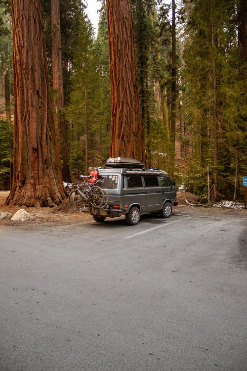 rv in parking spot