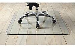 Lorell Tempered Glass Chair Mat