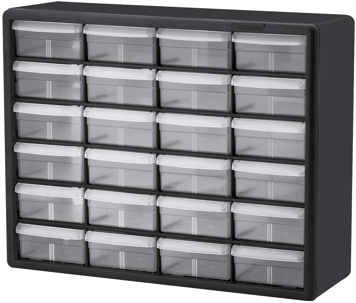 Akro-Mils 24-Drawer Plastic Storage Cabinet- all containers are empty