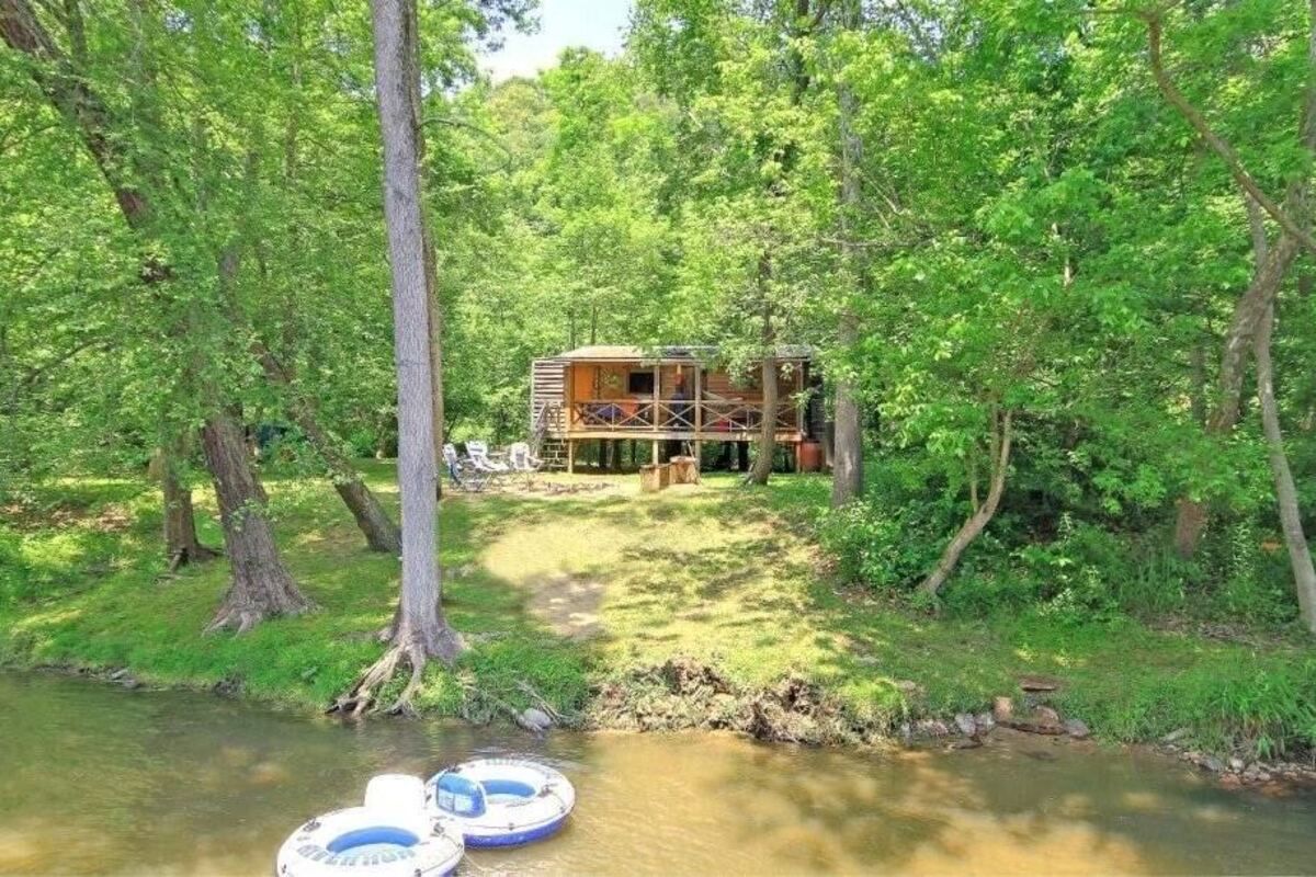 Vrbo Private Island on French Broad River, Alexander, North Carolina