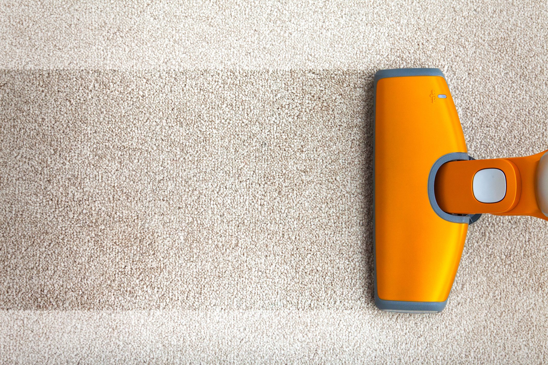 Vacuum cleaner on carpet