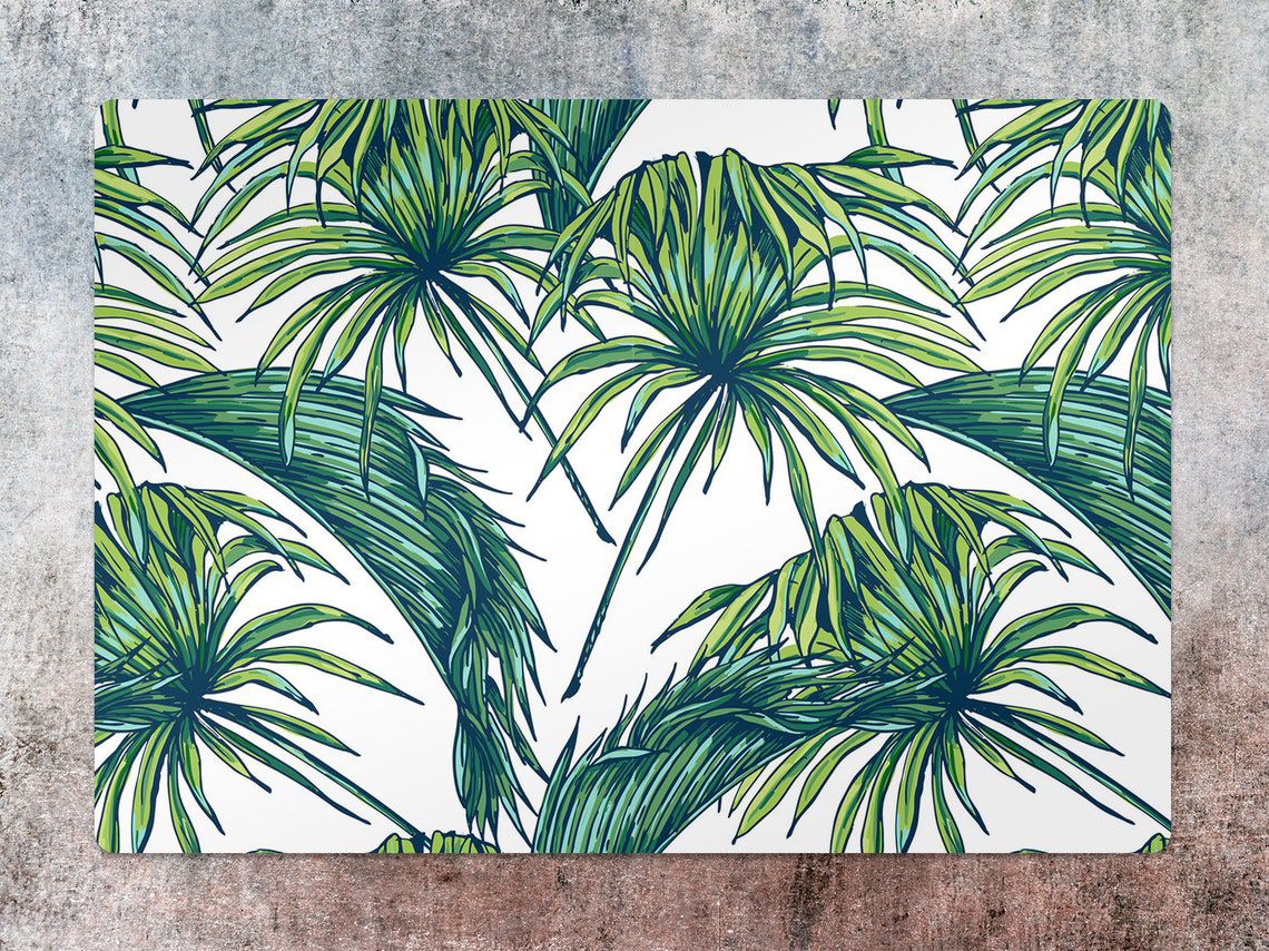 Jungle Palm Leaves Chair Mat