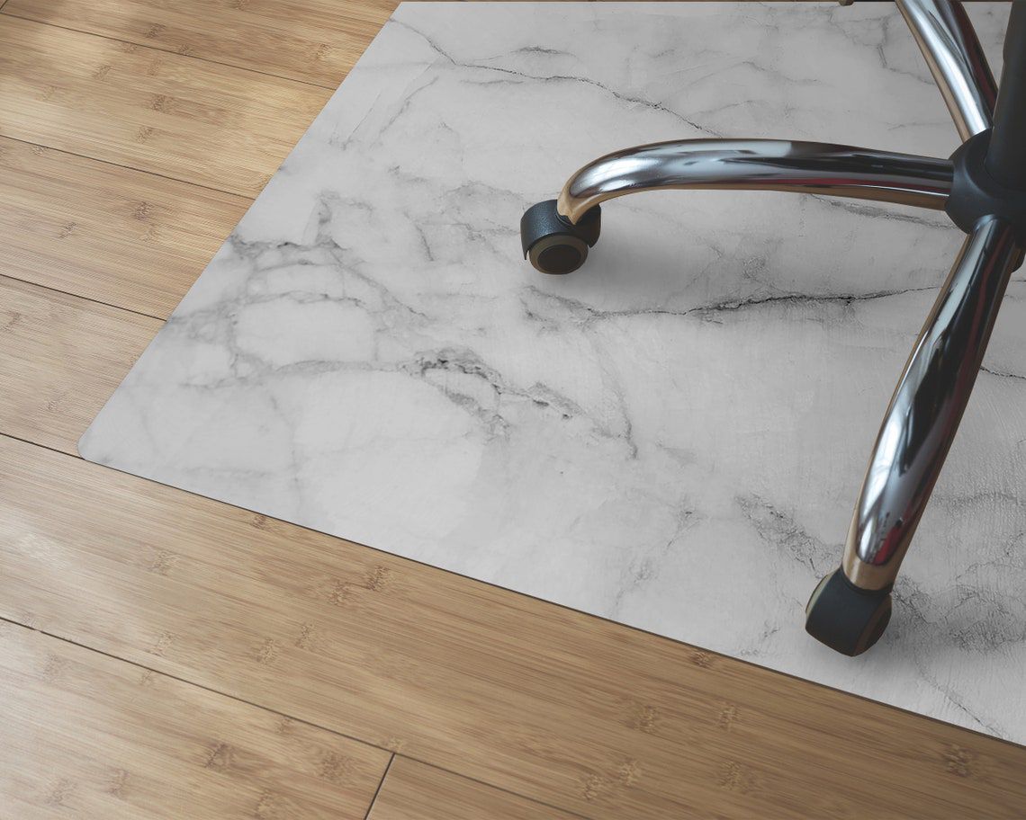 Creamy White Marble Chair Mat